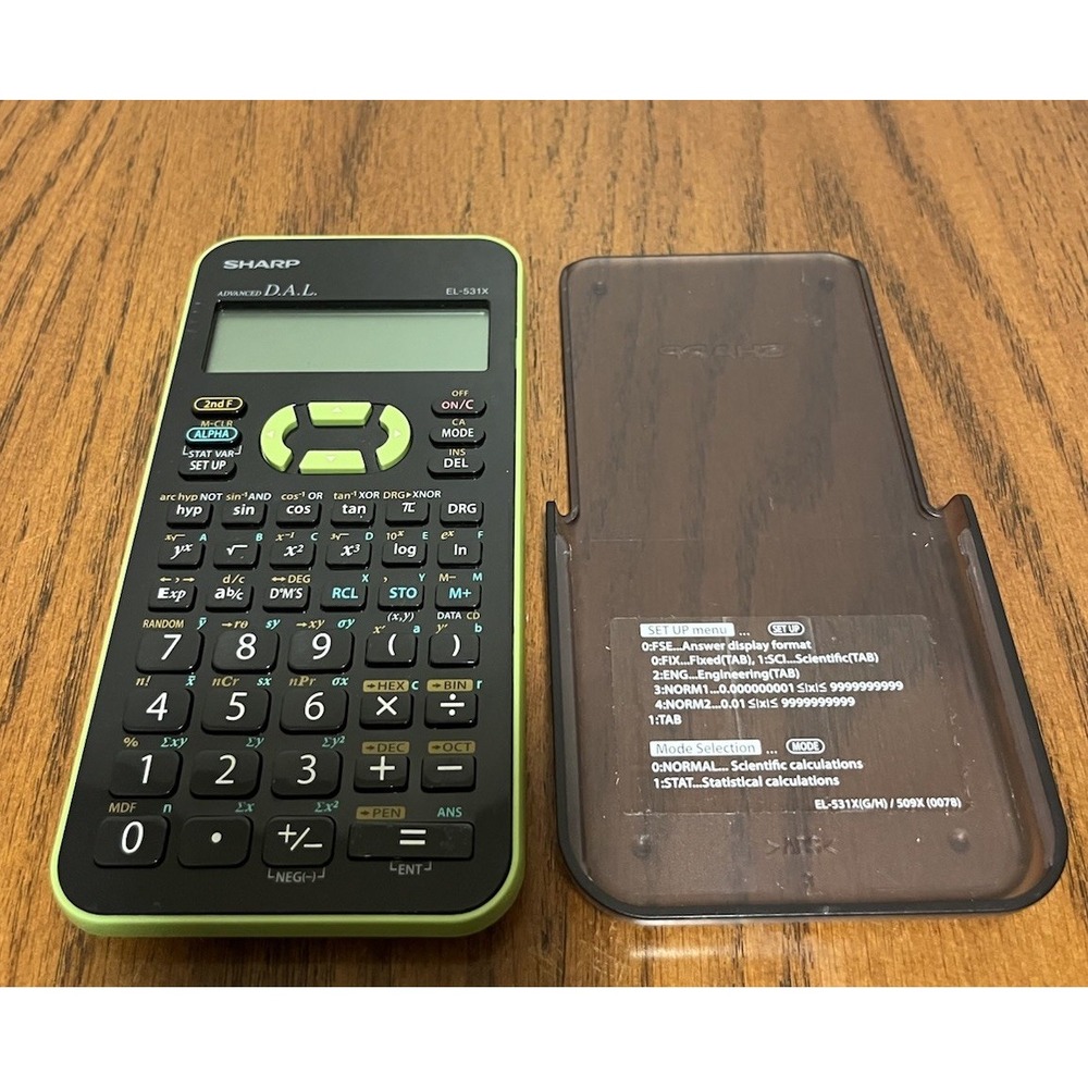 Sharp EL-531X Advanced‎ D.A.L. Scientific Statistical Calculator